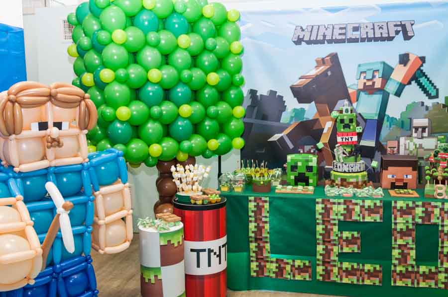 Decorazioni compleanno minecraft - Tutto per i bambini In vendita a Messina